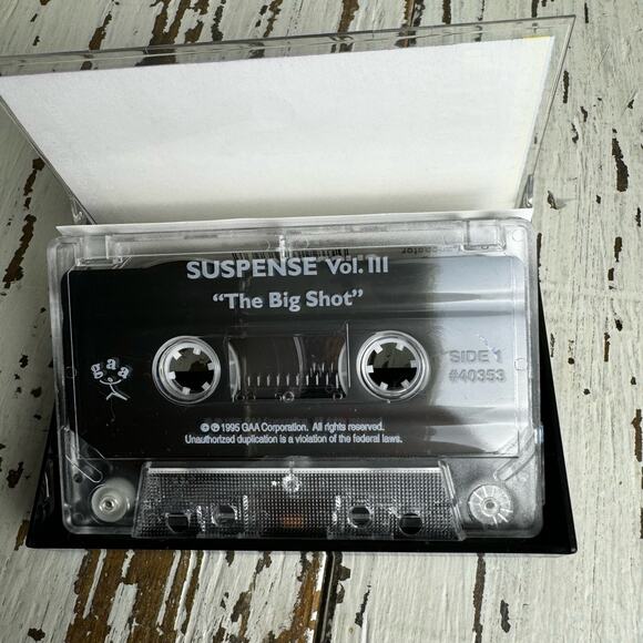 Suspense Volume III The Big Shot Radio Classics by Burt Lancaster 1995 Cassette - Picture 5 of 6